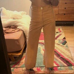 Jesse Kamm Size 4 Sailor Pants Peach -